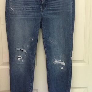 Lane Bryant Women’s Size 18 Blue Denim Straight Leg Jeans Pants Stretch